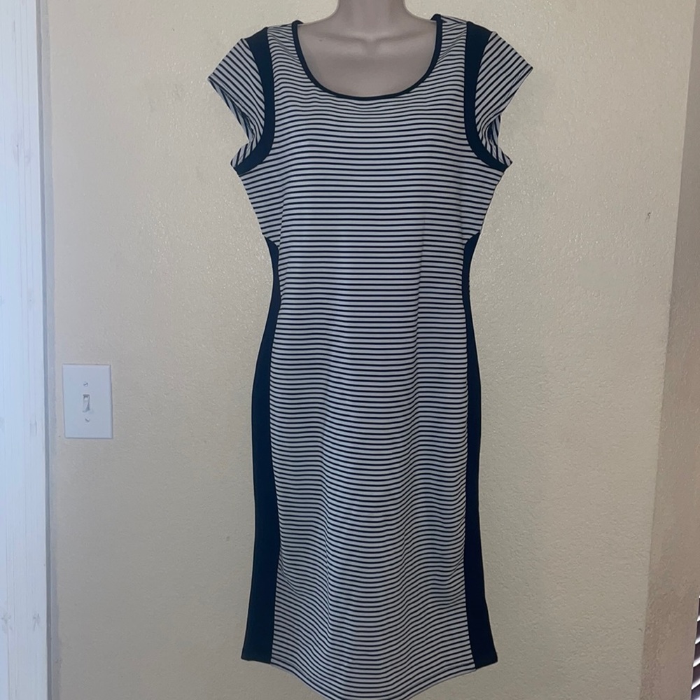 Material Girl Body Con Midi Dress